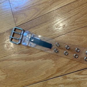 Brandy Melville Clear Grommet Belt OS